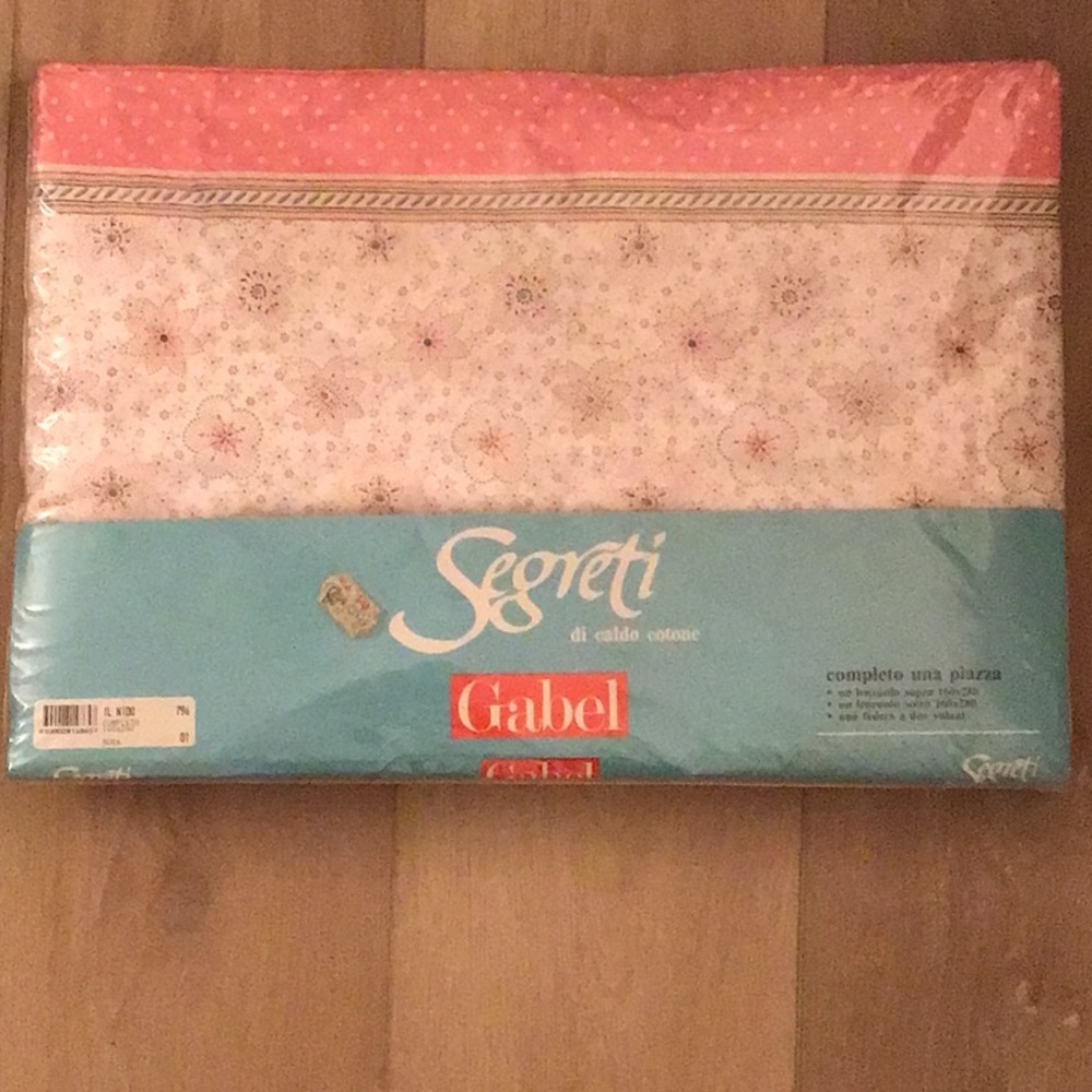 NEW  no tags Italian flannel Twin size sheet set